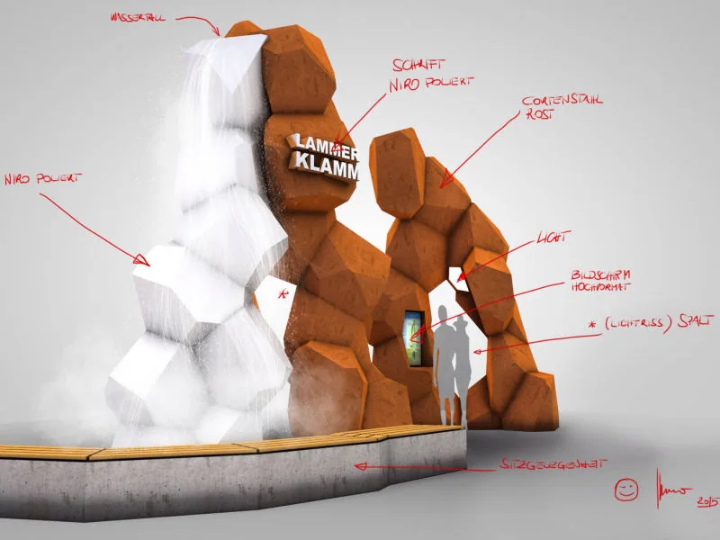 Skulptur Lammerklamm – Projektfoto 2