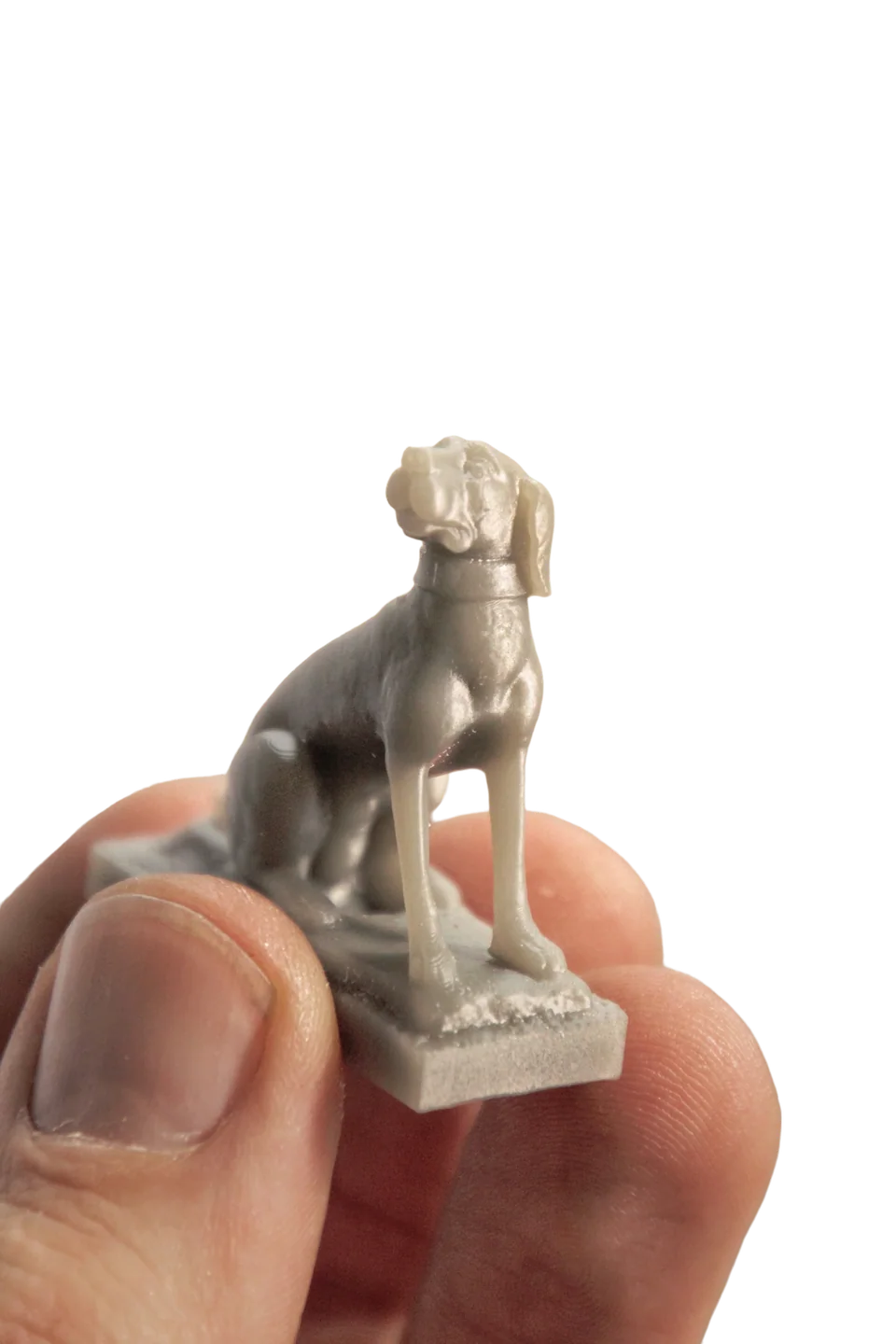 Hund · Miniatur in der Hand